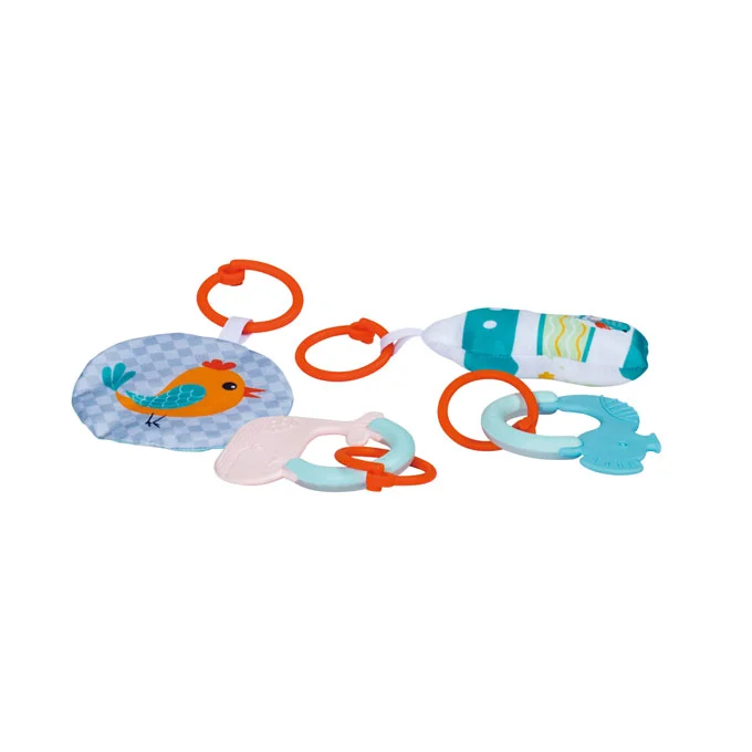 Aktivitätsstativ mit 4 Spielzeugen, Wald