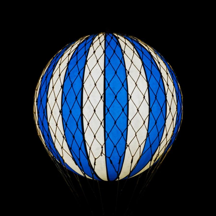 Heißluftballon, Jules Verne LED, blue, Authentic Models 