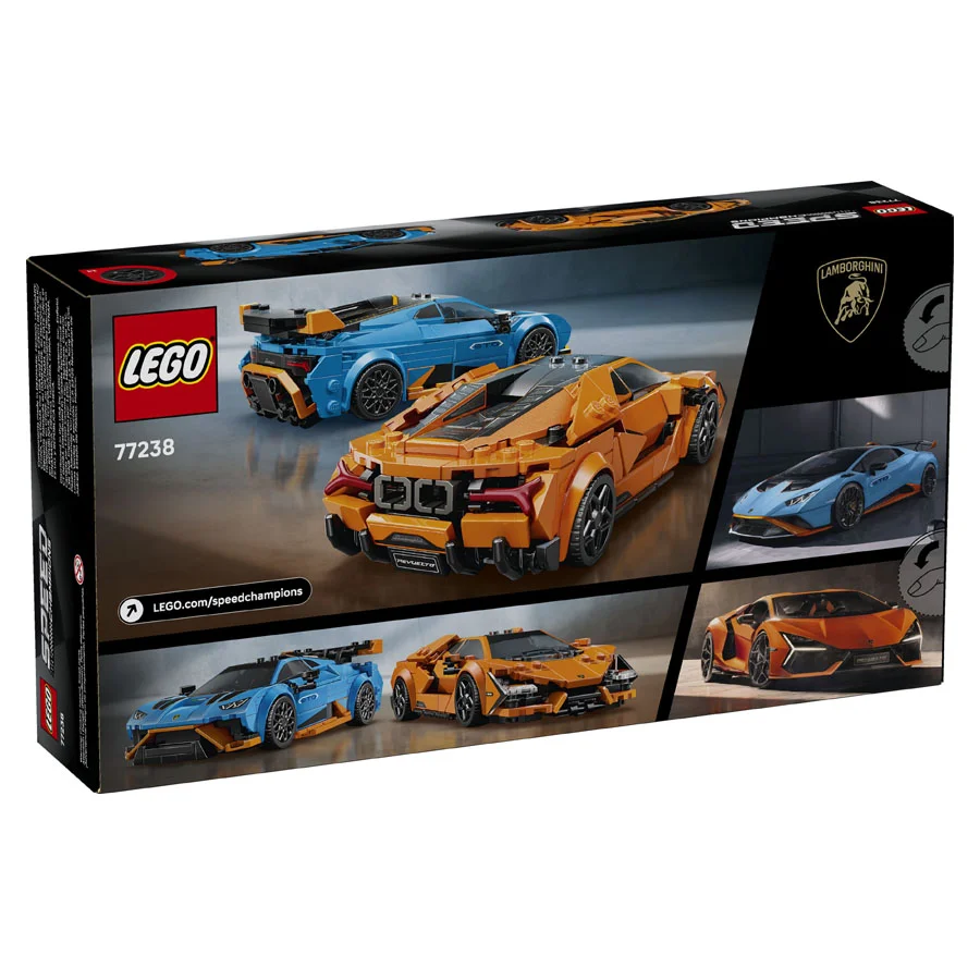 LEGO® SPEED Lamborghini Revuelto und Huracán STO