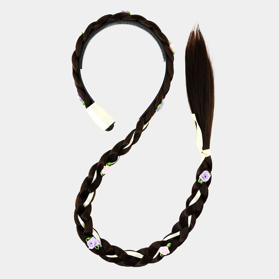 Luxus Flechtzopf Braun