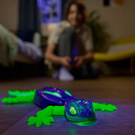 Hex Bots Wand-Krabbelndes Gecko, Glow In The Dark