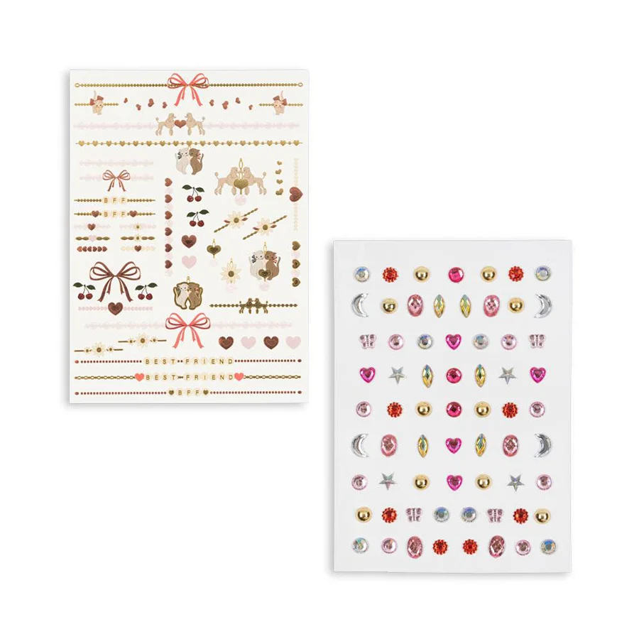 Konges Sløjd Tattoo- und Schmuckstein-Set, Heart Mix