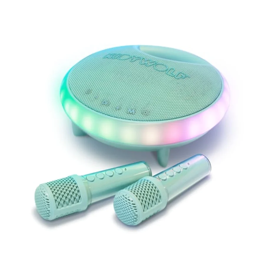 Kidywolf Karaoke Lautsprecher mit 2 kabellosen Mikrofonen