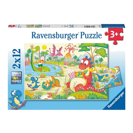 Ravensburger Puzzle, Meine Dino Freunde - 2x12 Teile