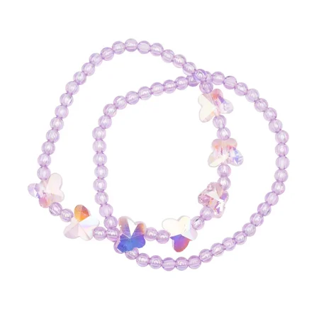Great Pretenders Armband, Shimmer Butterfly lila