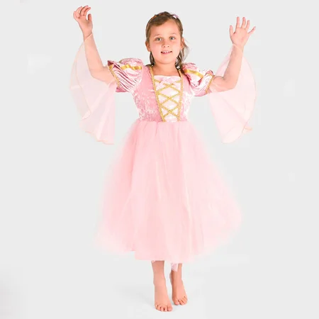 Den Goda Fen Kostüm - Prinzessinnenkleid in Rosa mit Flechtmuster