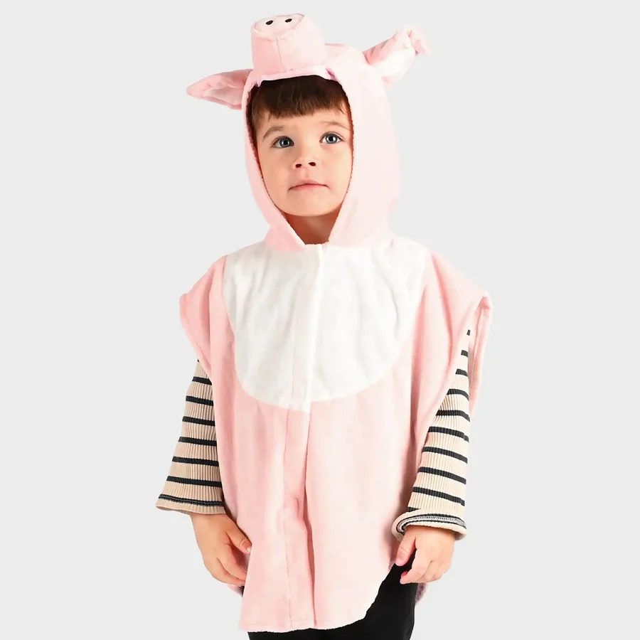 Den Goda Fen Kostüm - Schweinecape 1-4 Jahre