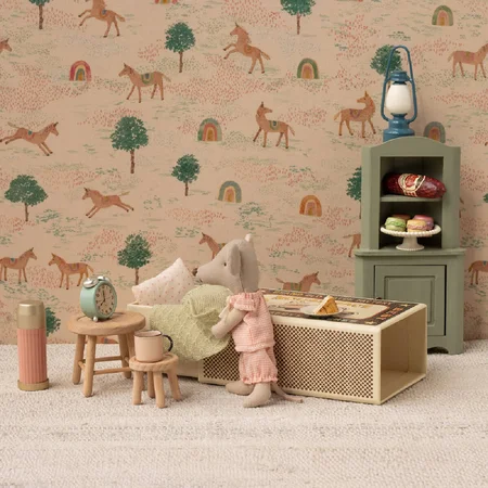 Maileg Kleine Schwester Maus in Streichholzschachtel