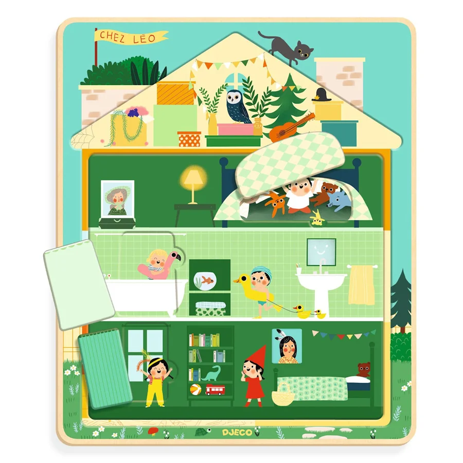 Djeco Schicht-für-Schicht-Puzzle, Das Haus