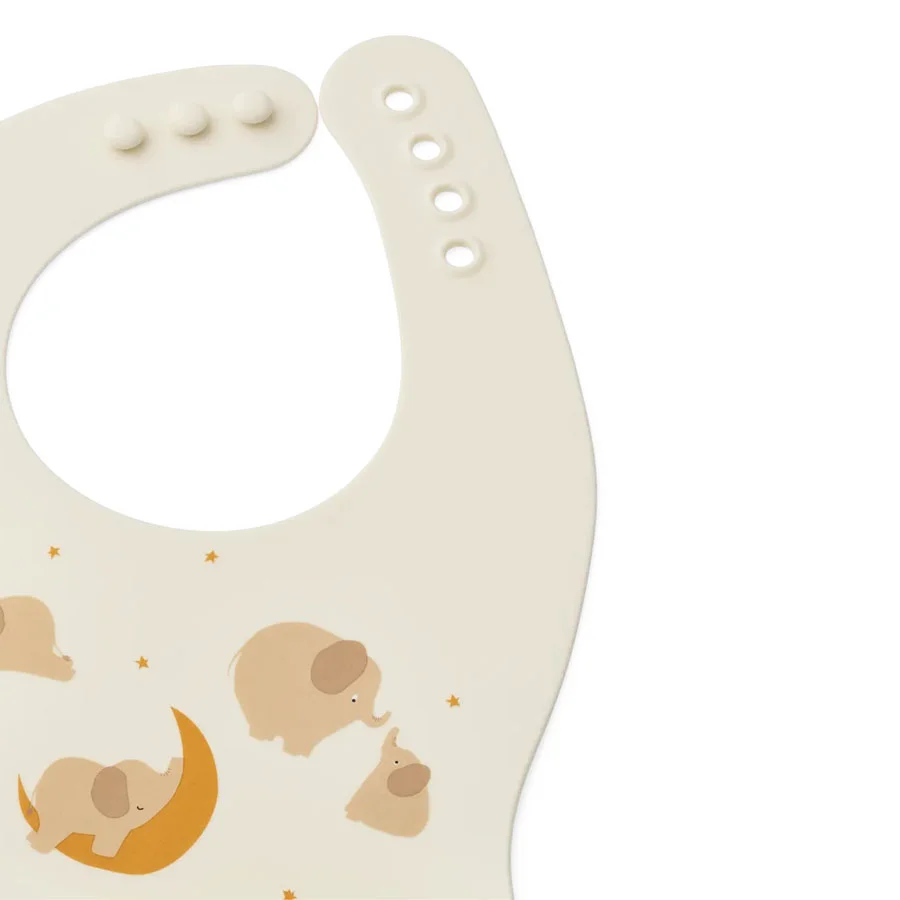 Liewood Ember 2er-Pack Lätzchen, Elephant/Creme De La Creme