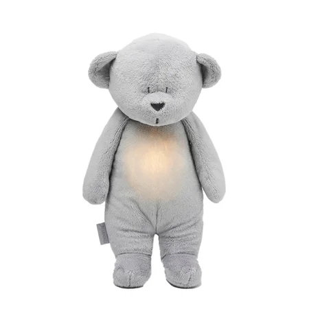 Moonie 2.0 The Humming Bär mit Lampe, silver