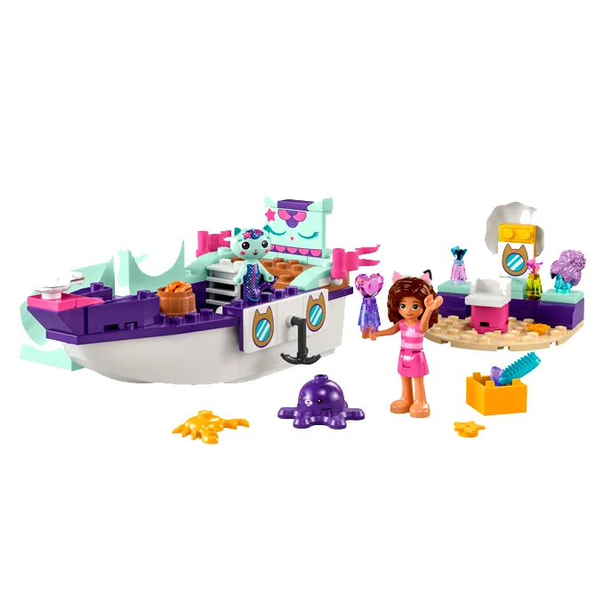 LEGO Gabby´s Dollhouse "Gabbys und Meerkätzchens Schiff und Spa"