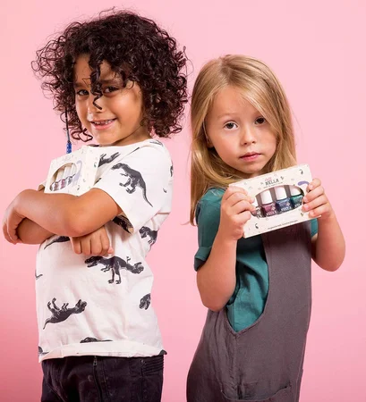 Miss Nella 4er-Pack Nagellack für Kinder, Dino