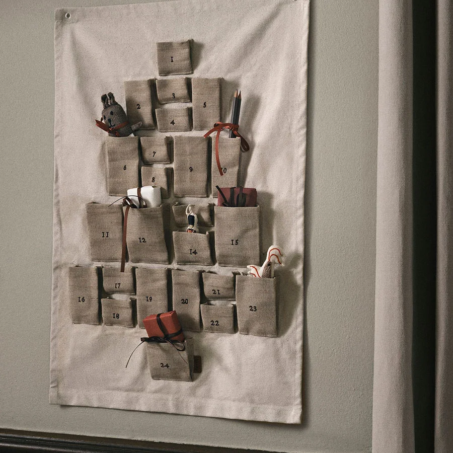 Ferm Living Pine Adventskalender Maxi, Natural