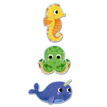 Djeco Puzzle, Tiere des Meeres