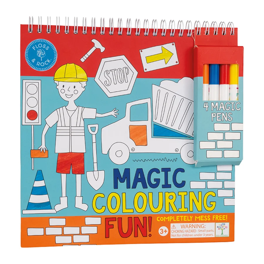 Floss & Rock magisches Malbuch, Construction
