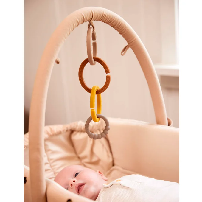 Filibabba Spielbogen für Babytrage, warm grey