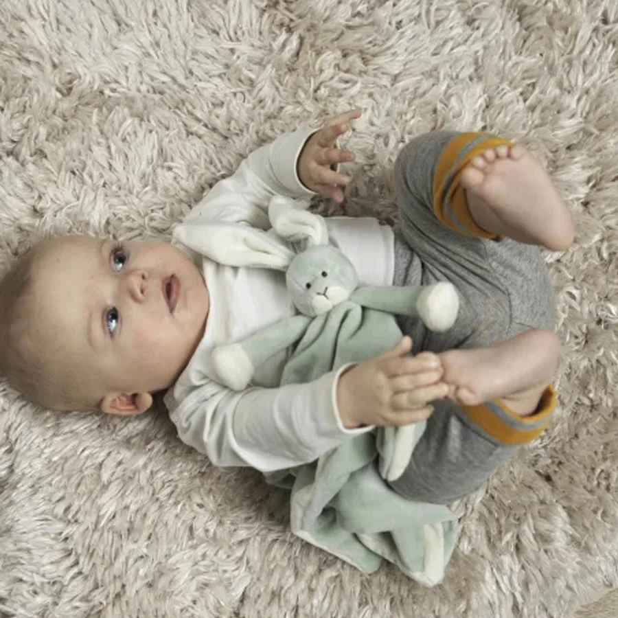 Diinglisar Schnuffeltuch Kaninchen, dusty green