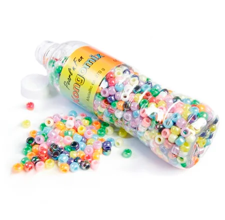 Kongoperlen in der Flasche, metallic  