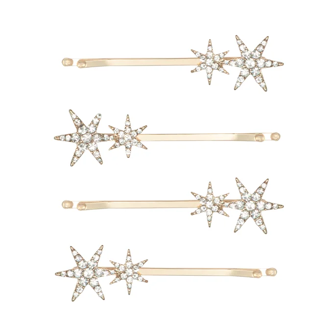 Mimi & Lula, 4er-Set Haarnadeln - twinkly star christmas