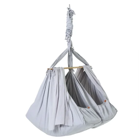 Membantu Zwillings-Federwiege - Premium, grau