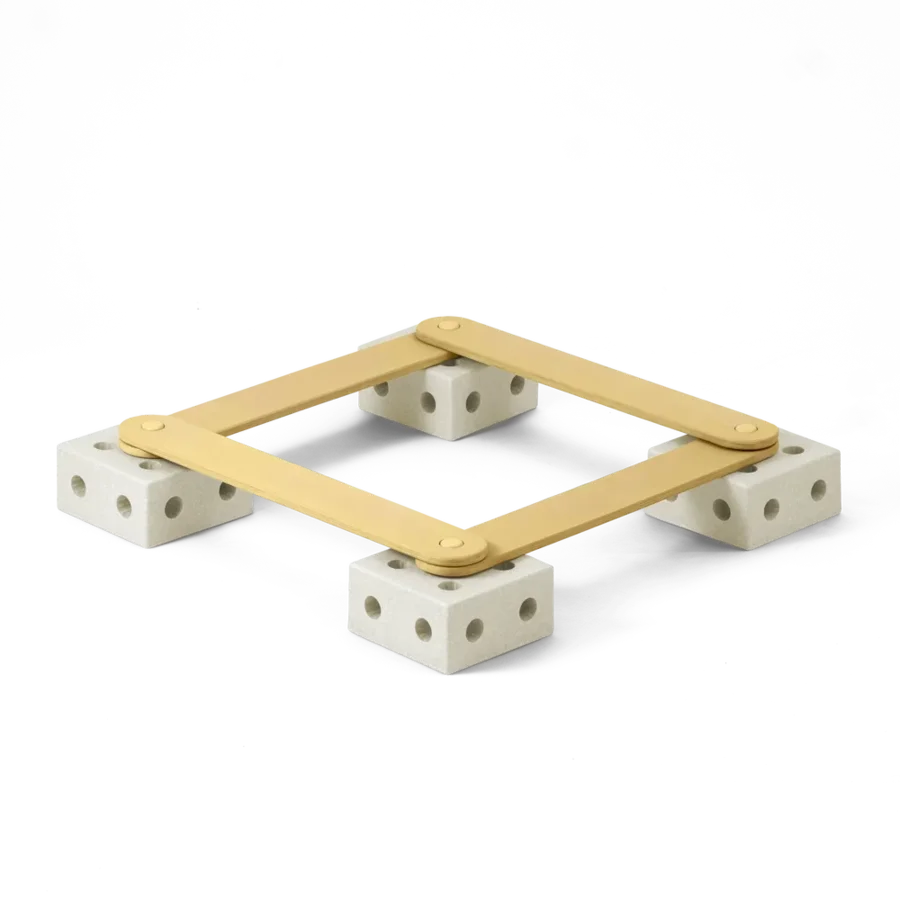 MODU Balancierbahn 17 Teile, Sand Grey/Honey Yellow