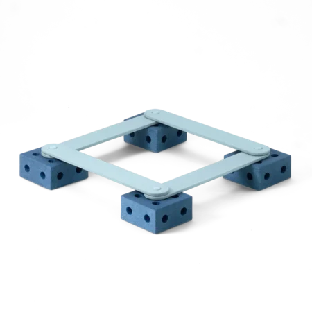 MODU Balancierbahn 17 Teile, Deep Blue/Sky Blue