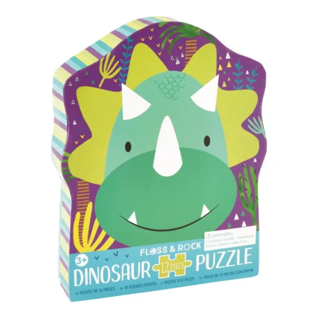 Kinderpuzzle, 12 Teile - Dino, Floss & Rock