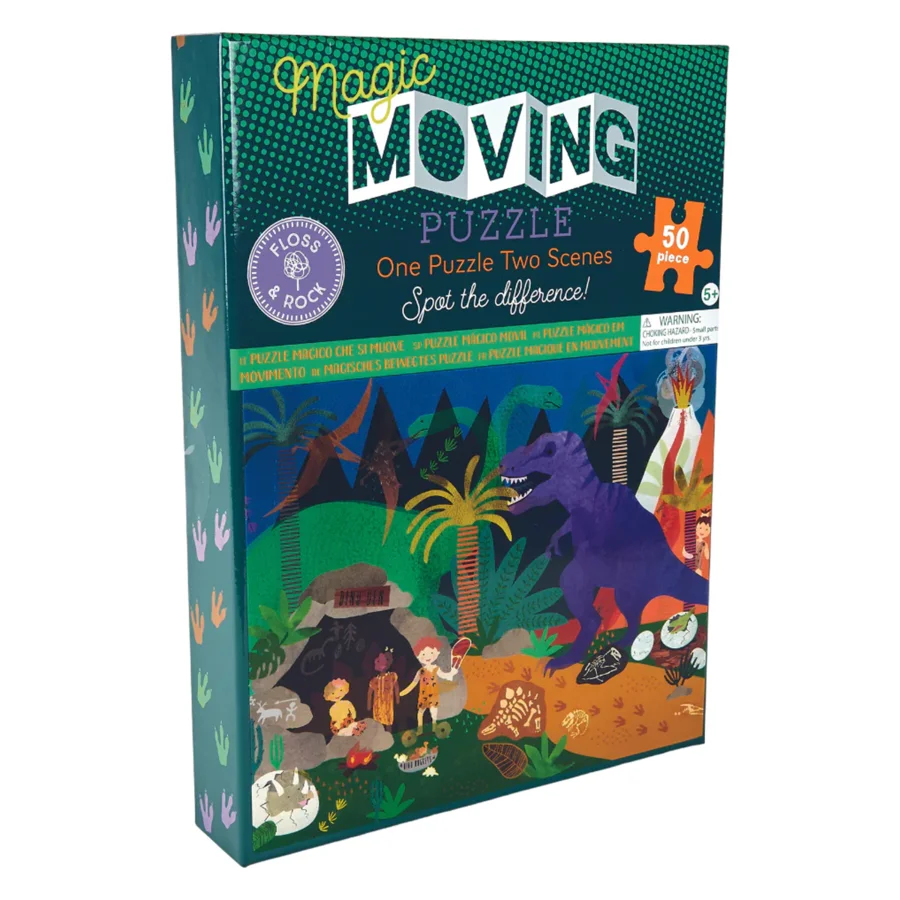 Magisches Puzzlespiel, 50 Teile - Dino, Floss & Rock