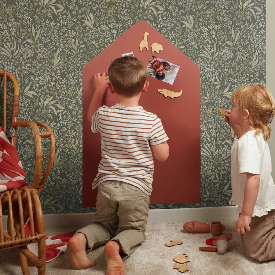 Ferflex® Magnettafel, hausförmig – Terrakotta