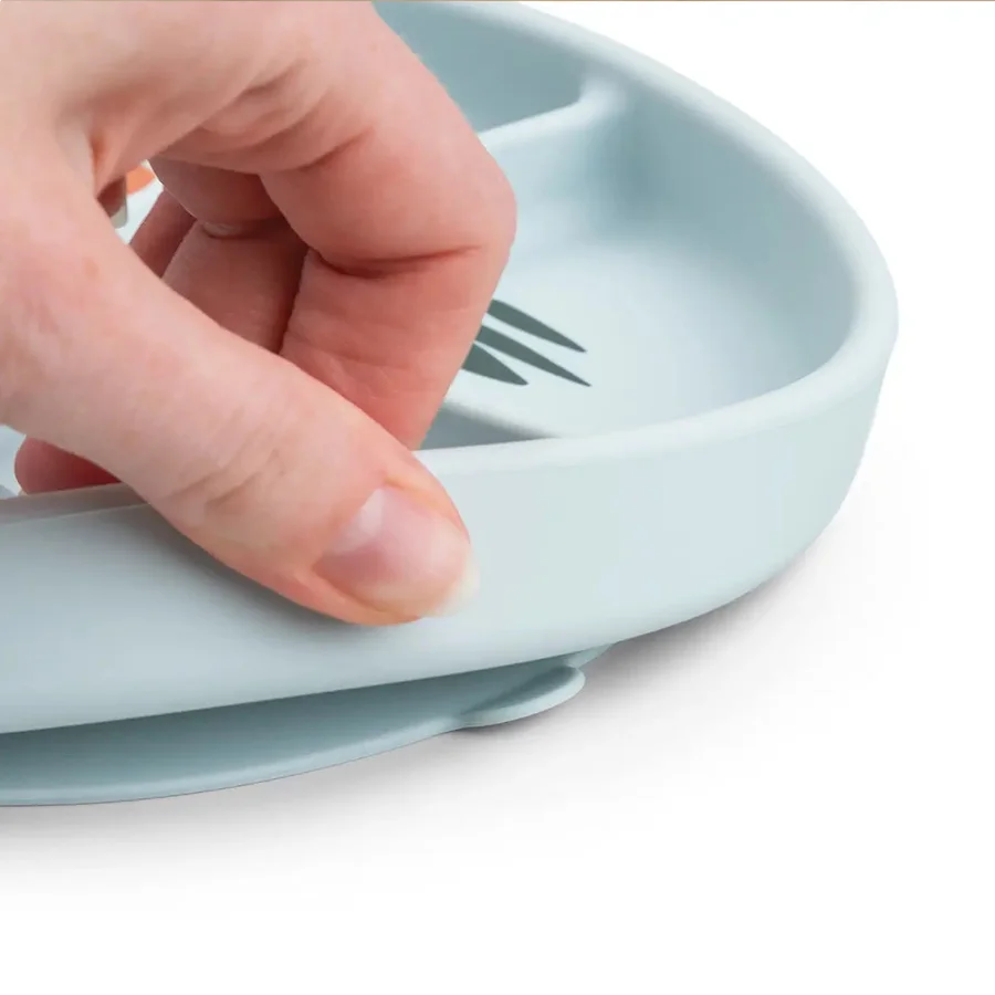 Done by Deer Stick&Stay,Raumaufgeteilter Teller - Playground blau