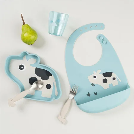 Done by Deer Silikon-Lätzchen, Dottie blue