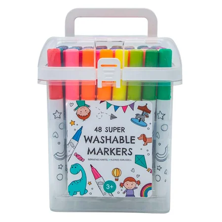 Børnenes Kartel 48 super washable markers