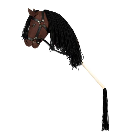 by Astrup Steckenpferd mit offenem Mund, braun