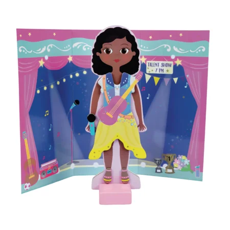 Magnetische Anziehpuppe - Zoey, Floss & Rock