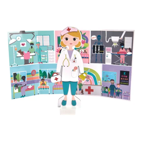 Magnetische Anziehpuppe - Florence, Floss & Rock