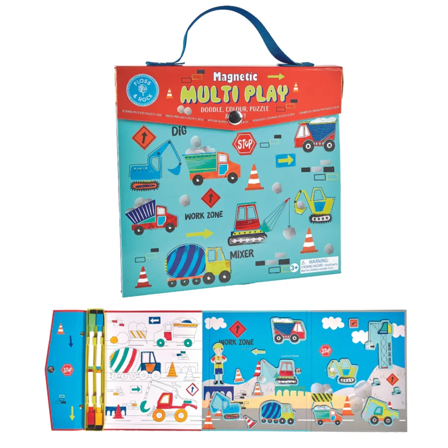 Magnetisches Multi Spielset - Konstruktion,  Floss & Rock