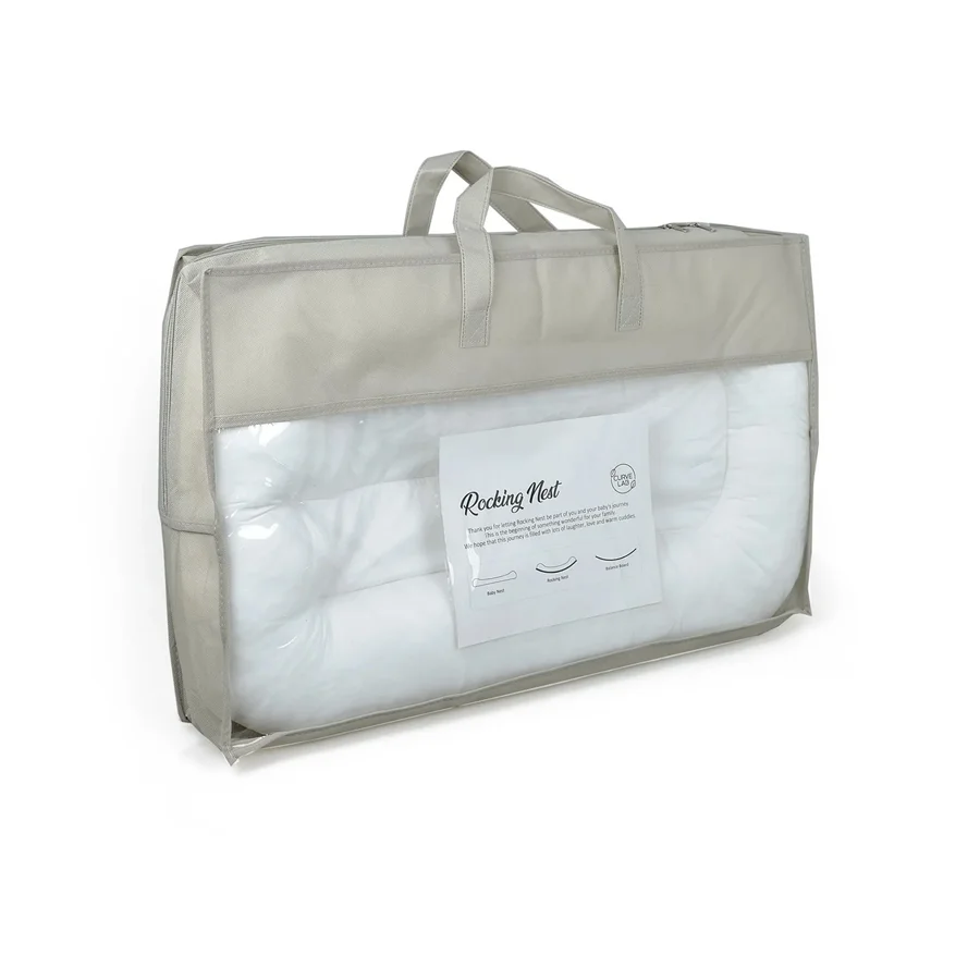 CurveLab Rocking Nest inkl. Balancebord, baby pink