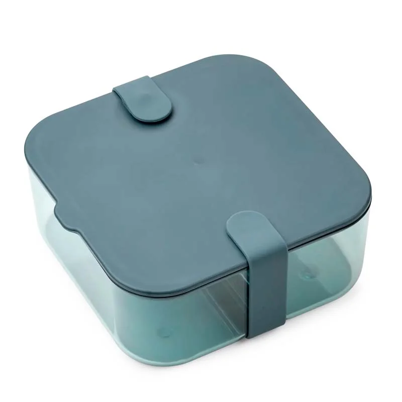 Liewood Carin Brotbox klein, whale blue / sea blue