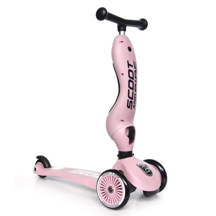 Scoot and Ride 2-i-1 Laufrad, Highway Kick 1 - rose