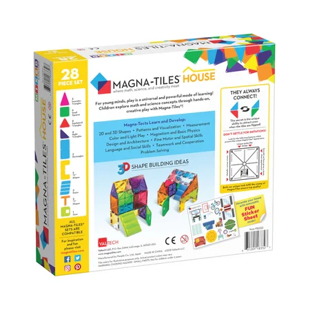 Magna-Tiles Magnetbausteine, Haus - 28 Teile