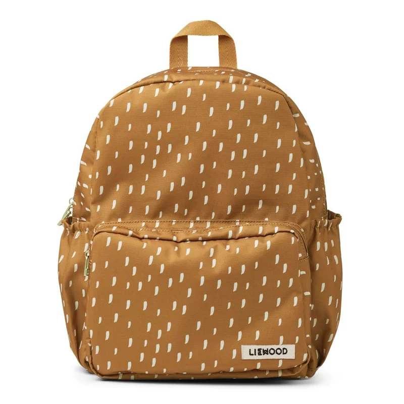 Schulrucksack, graphic stroke golden caramel, Liewood