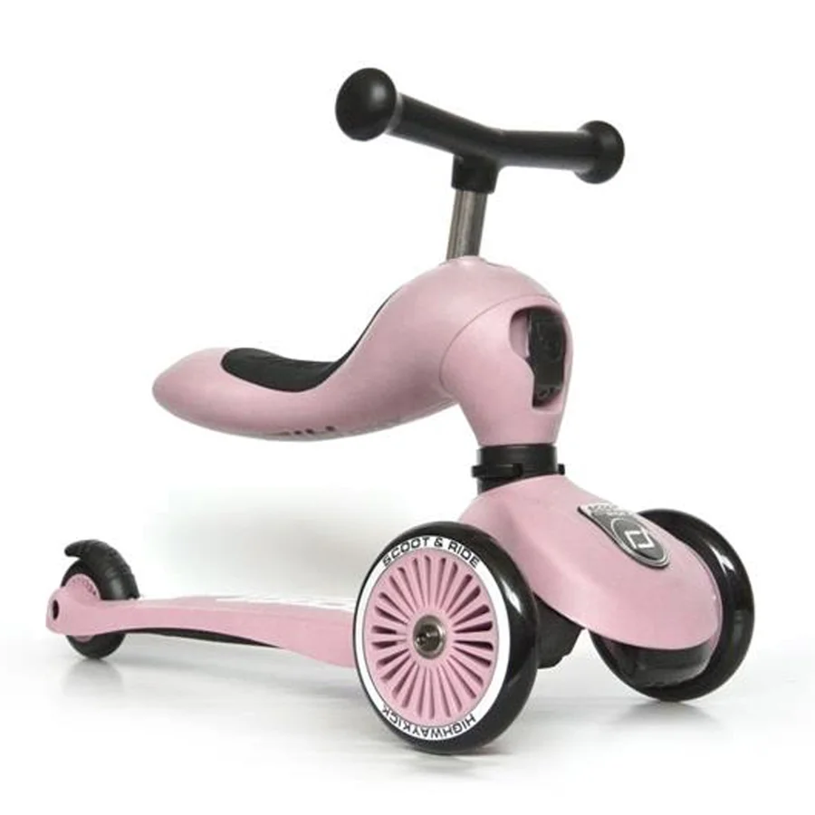 Scoot and Ride 2-i-1 Laufrad, Highway Kick 1 - rose