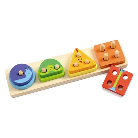 Djeco Holzpuzzle, 1234 Basic