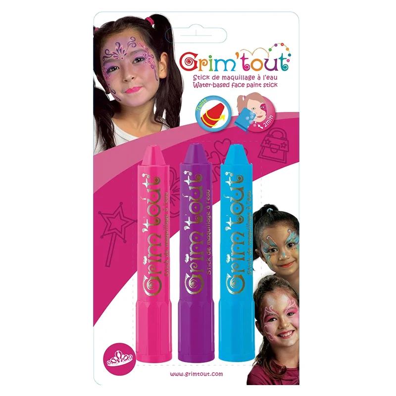 Grim Tout Gesichtsschminke, 3 stk - Prinzessin
