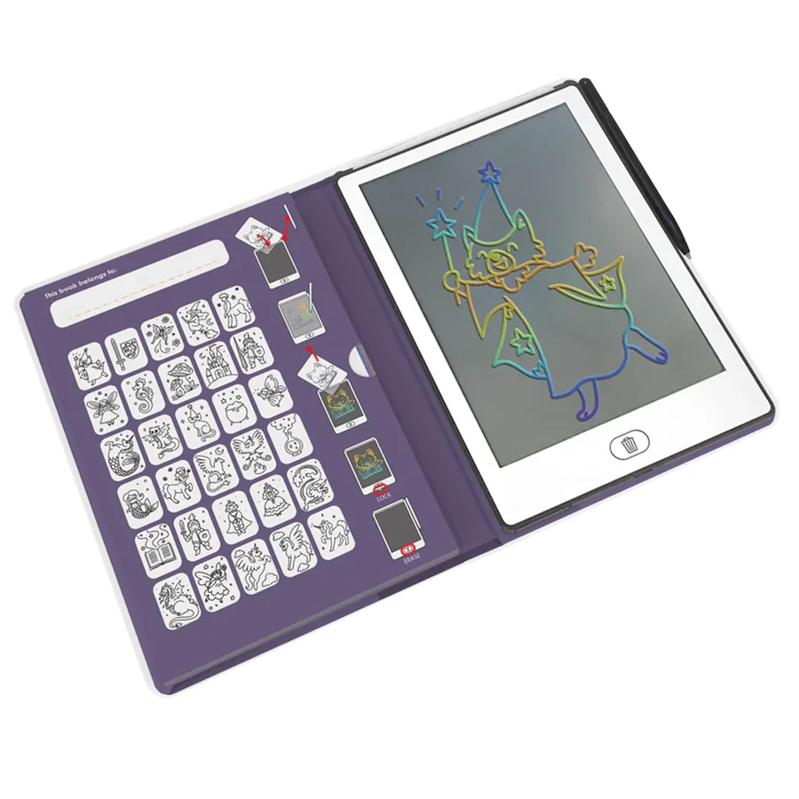 Kidydraw Mini Skizzenbuch mit LCD Bildschirm, Abenteuer