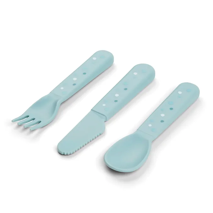 Done by Deer Besteckset, Happy dots, blue