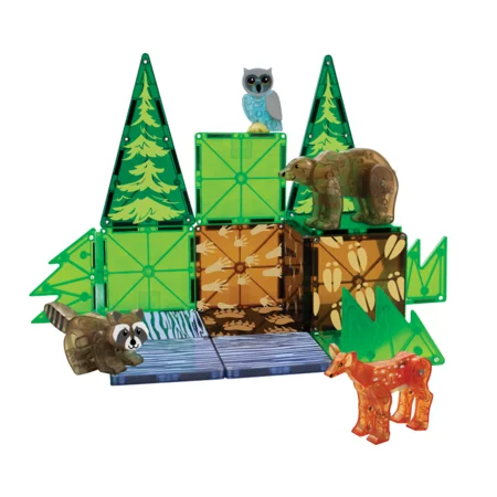 Magna-Tiles Magnetbausteine, Waldtiere