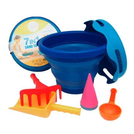Strandspielzeug 7-in-1 zusammenklappbar, blau
