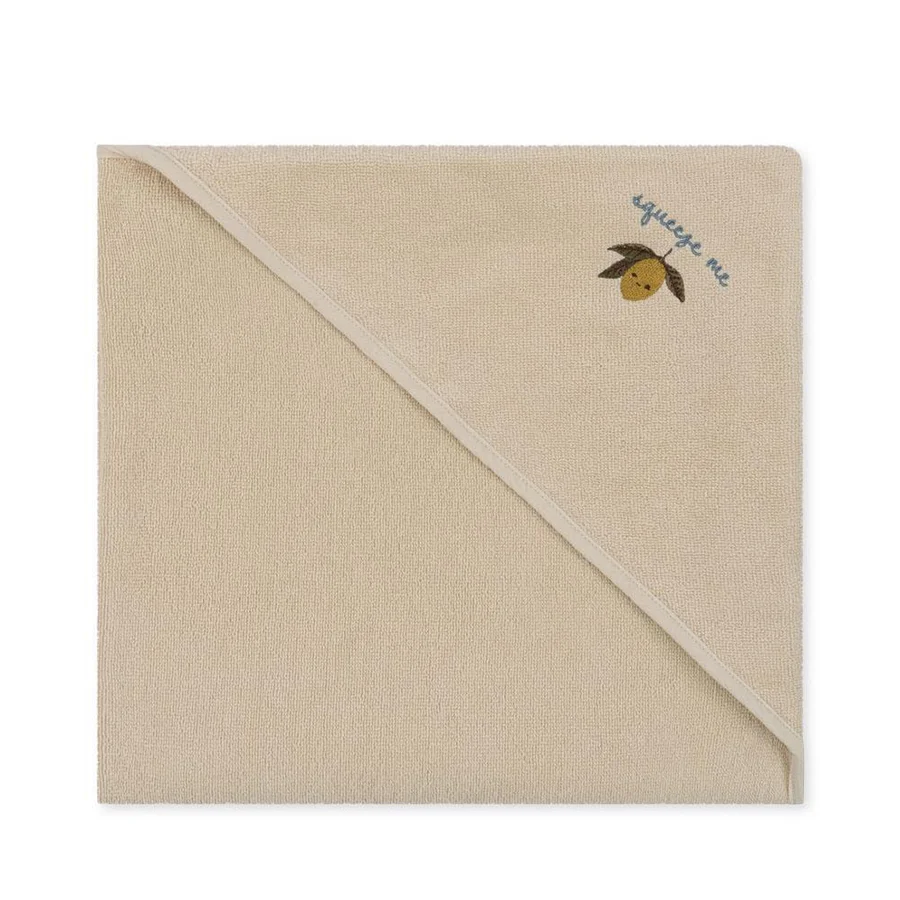 Konges Sløjd Frotteehandtuch mit Stickerei, lemon